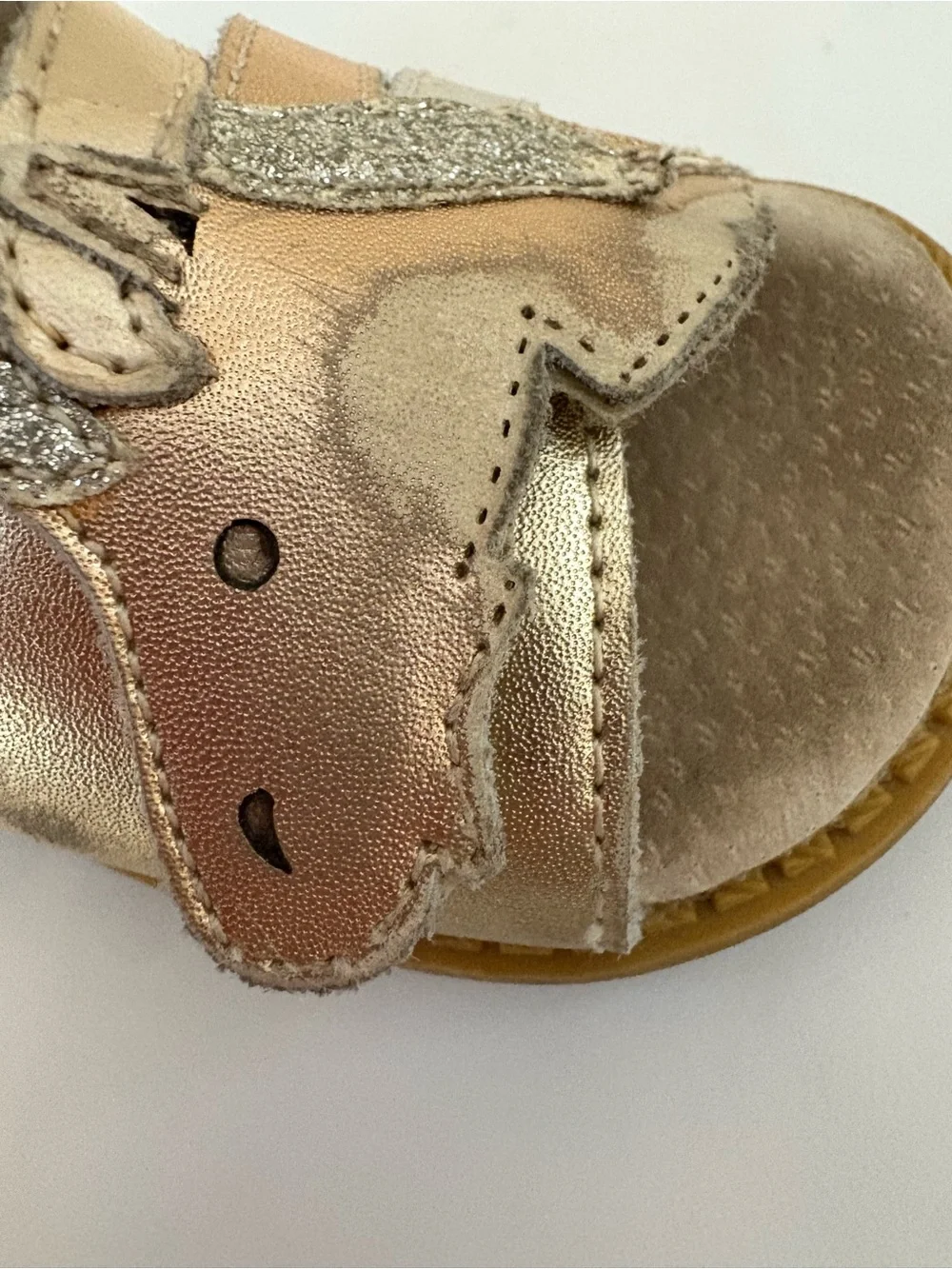 Livie & Luca metallic gold silver unicorn sandals PLAY size 4